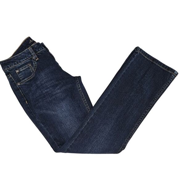 American Rag Curvy Boot Jeans Womens 5-S Dark Wash Denim Low Rise Y2K Casual - Picture 1 of 9